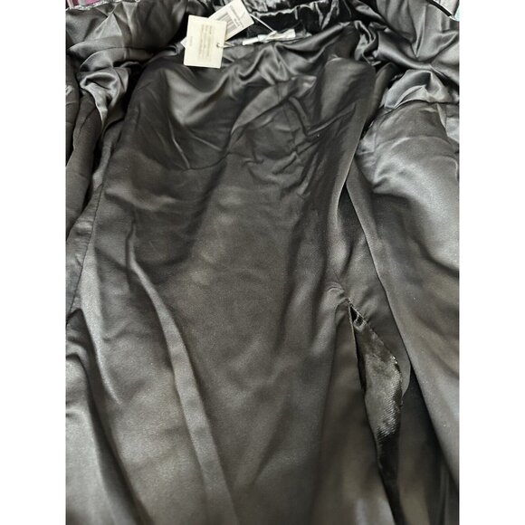 Cupio Black Crushed Velvet Blazer Plus Size 2x Lined Jacket Button Front NEW - Picture 8 of 12